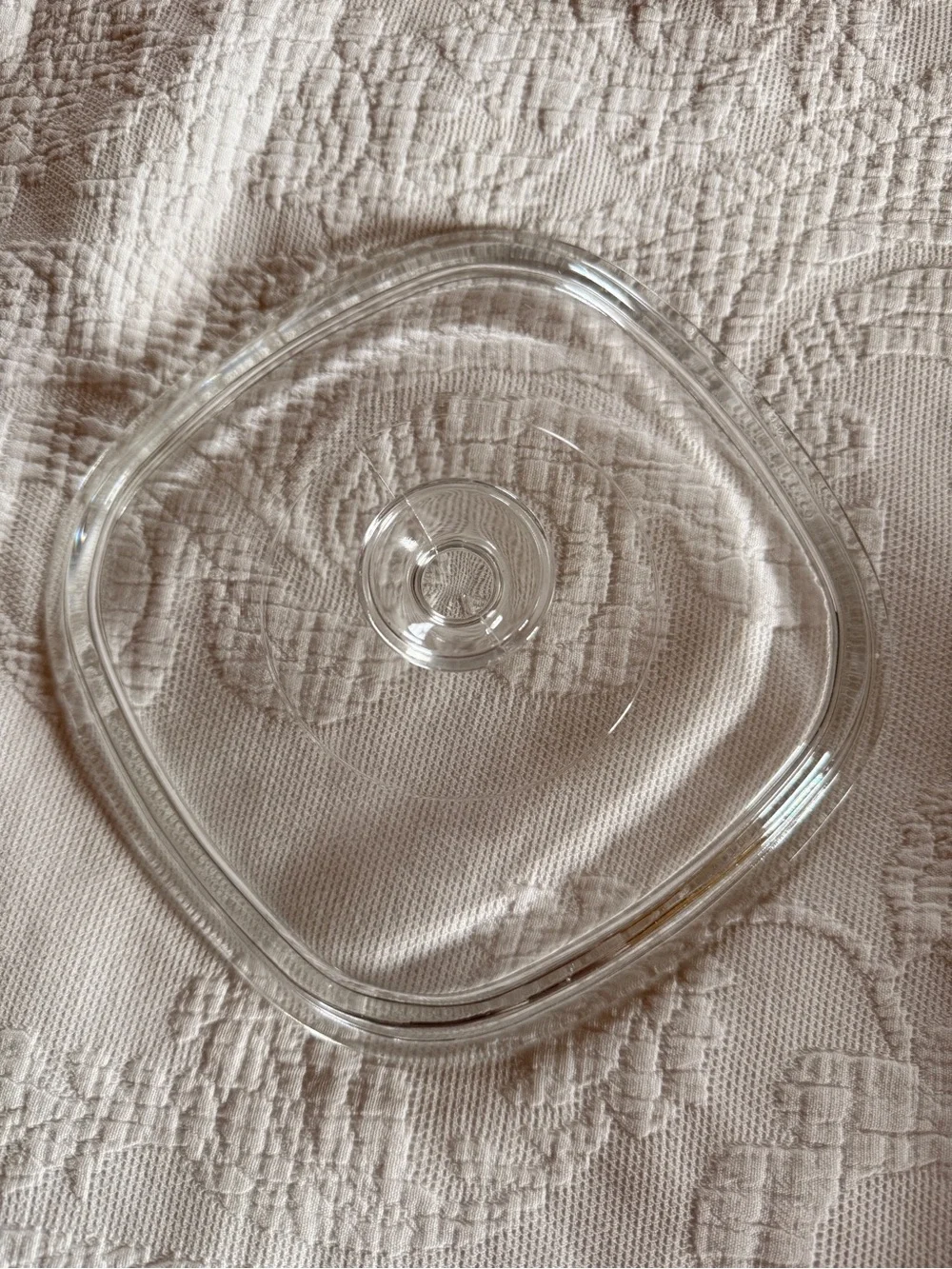 Pyrex Clear Glass Square Lid A-9-C